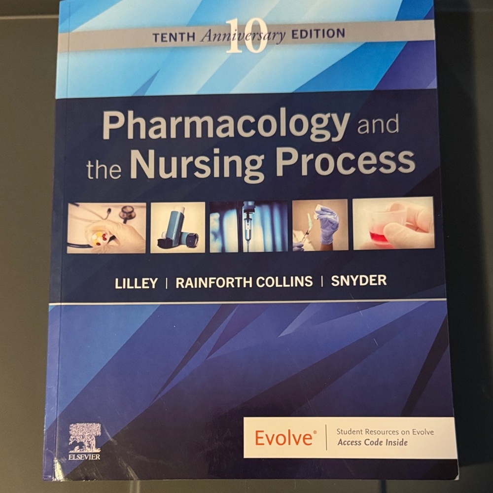Pharmacology and the Nursing Process Textbook - Blue Cover